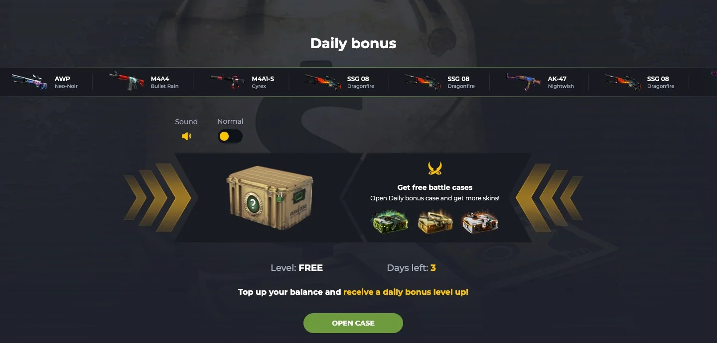 Farmskins Bonus-Website