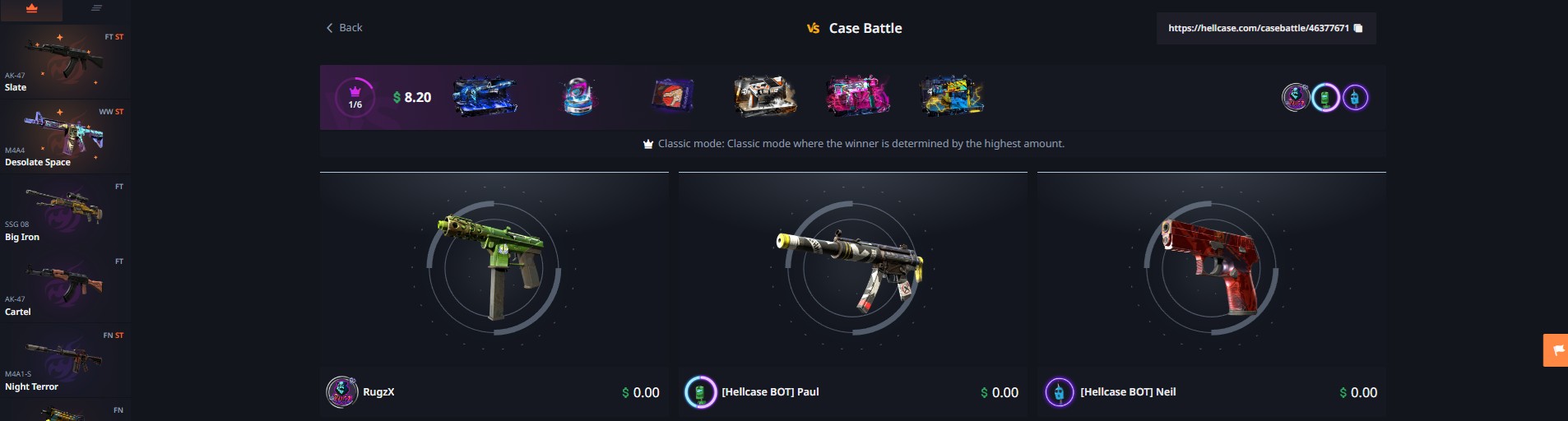 hellcase case battle