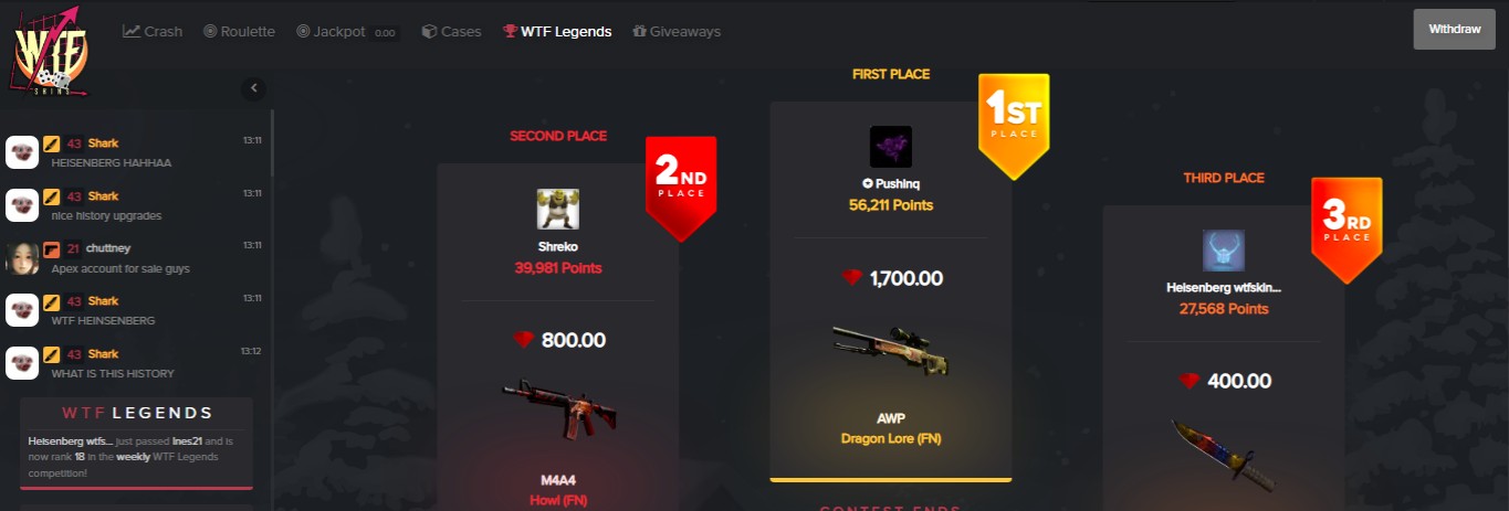 WTF Legends on WTFSkins