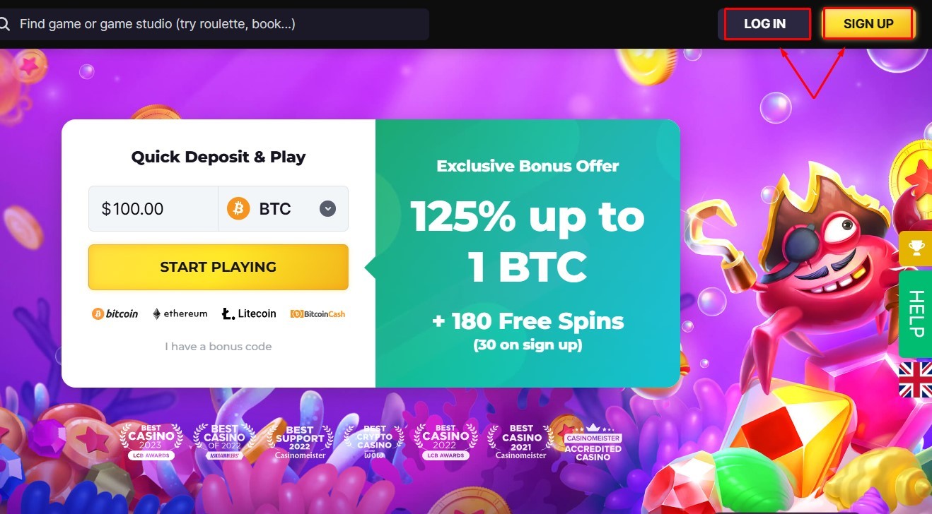 start playing on Bitstarz