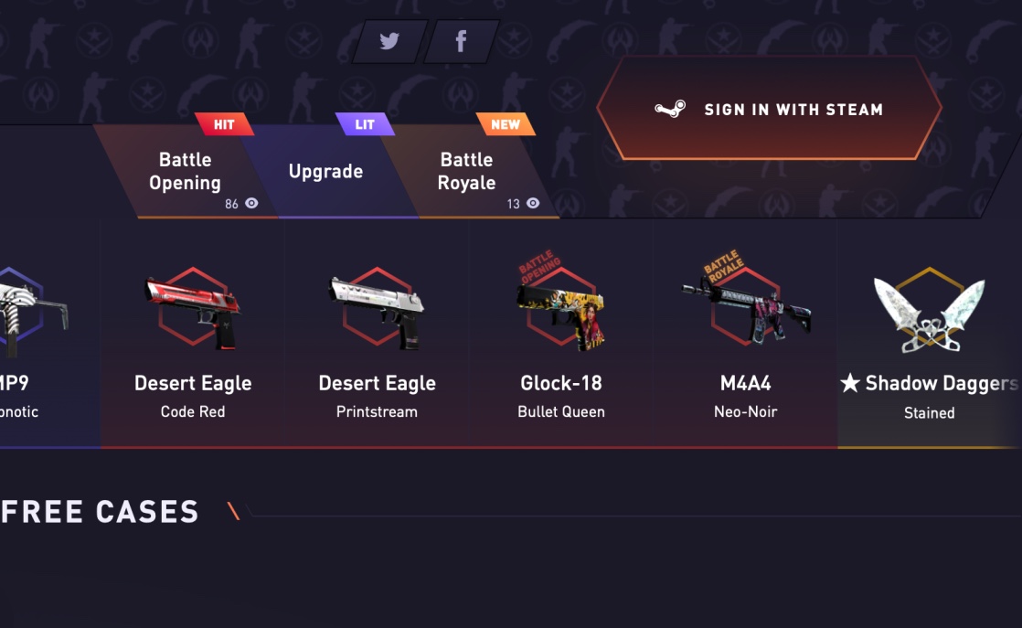 free csgo cases