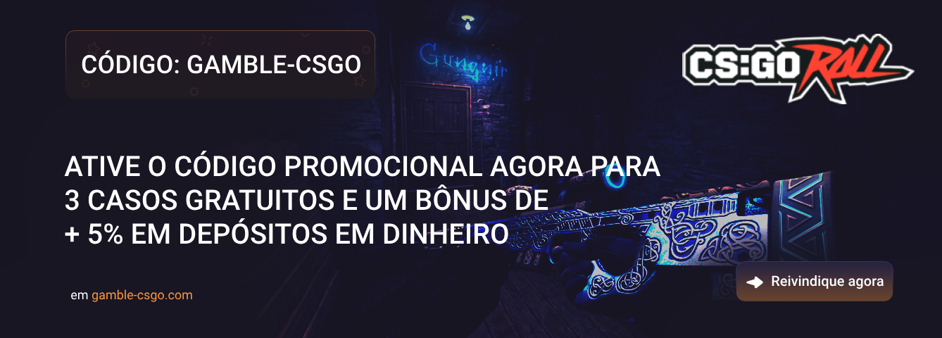 Códigos promocionais do CSGORoll