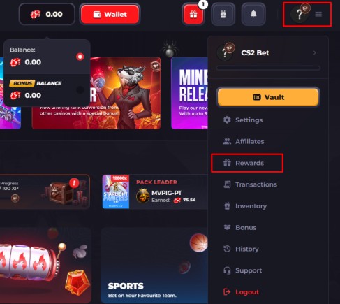 HowlGG How to Redeem step 3