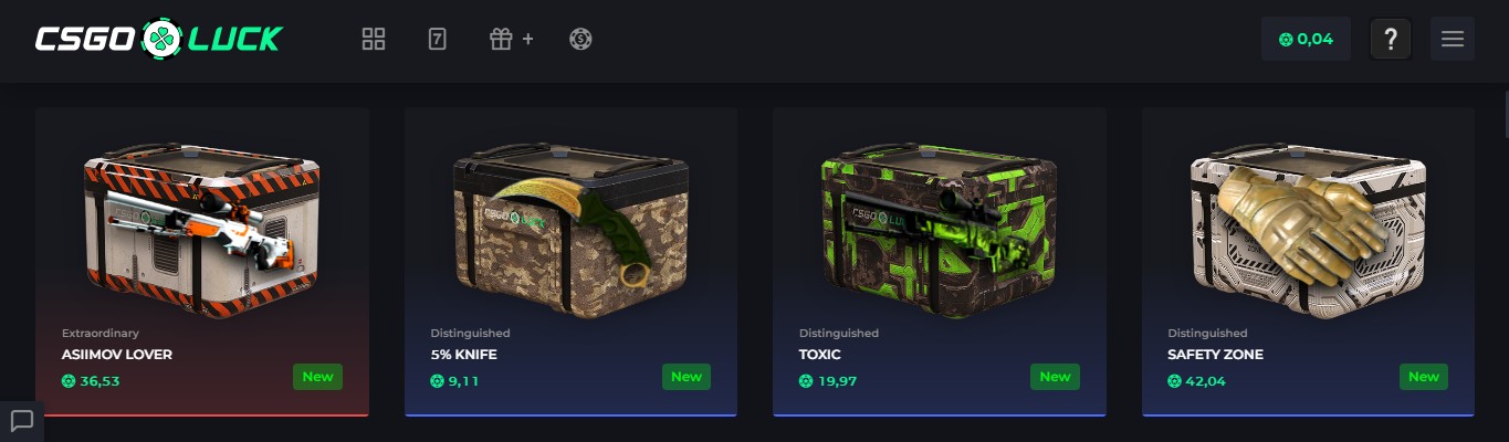 CSGOLuck case opening