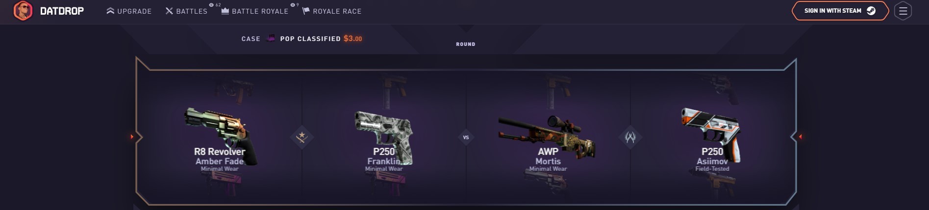 DatDrop case battle