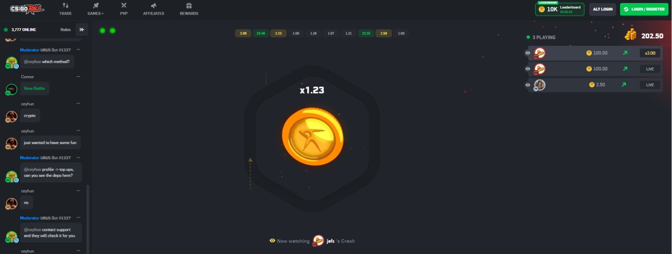 CSGORoll Crash