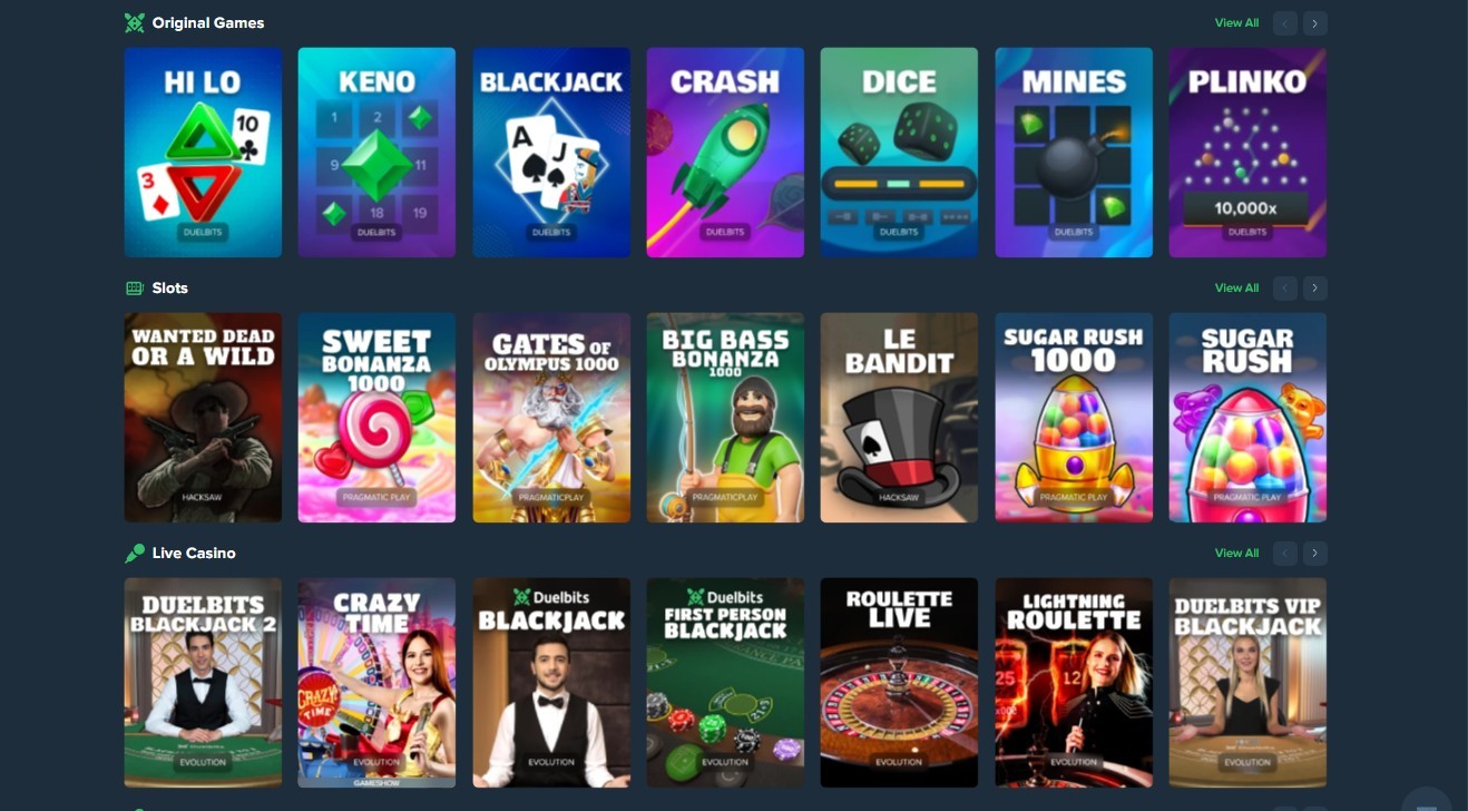 Duelbits website