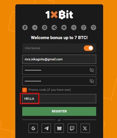 promo code 1xbit