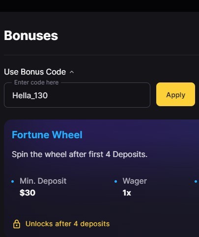 FortuneJack Bonus Code