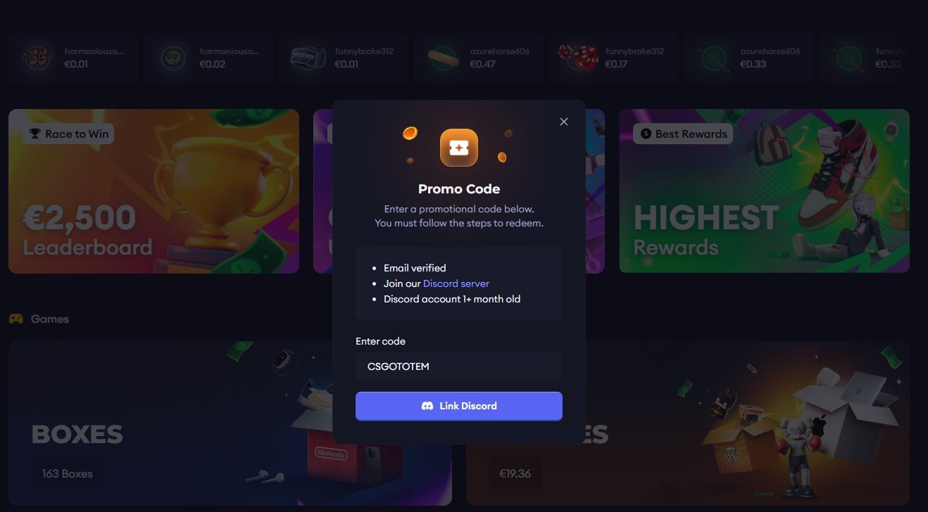 Lootbox code