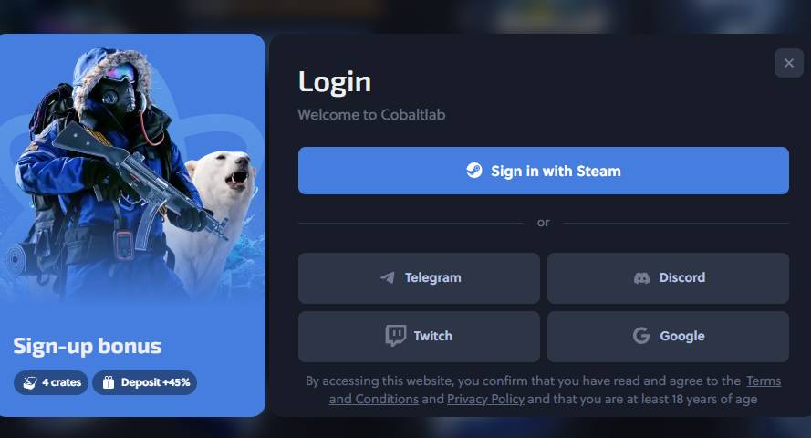 Create your account