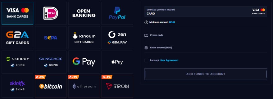 Payments & Fast Withdrawals