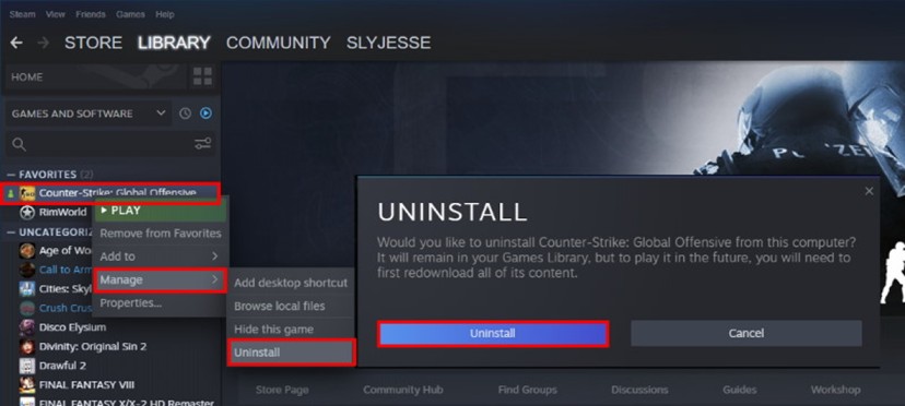 Reinstall CS2
