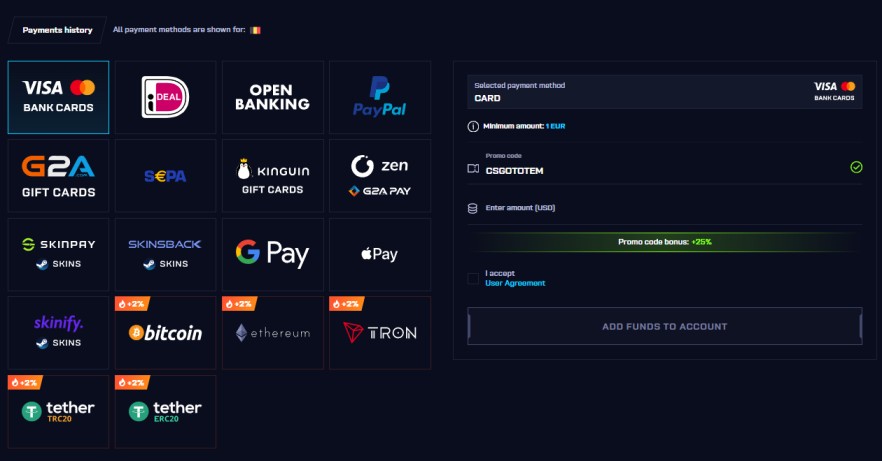 CS2 Dragon Tower Deposit