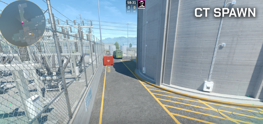 CT Spawn as the main reference on the CT side