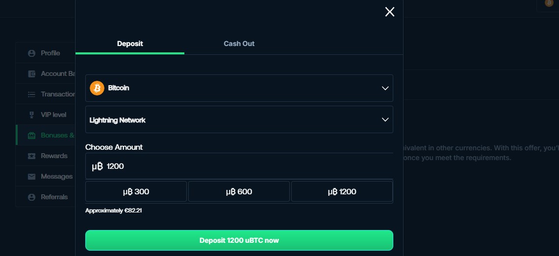 Make a Qualifying Deposit